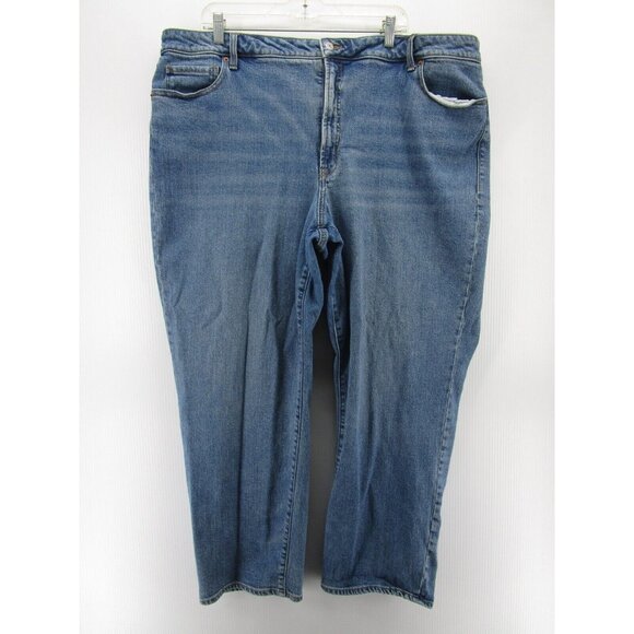 Old Navy Jeans 24 Plus OG Loose High Rise Secret Smooth Pockets Denim - Picture 1 of 9